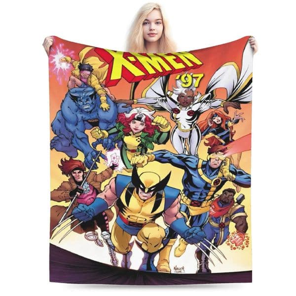 Marvel X Man X-Man Marvel Hero Merch Blanket Super Soft Flannel Throw Blanket Relax Rug Piece Luxury Marvel Blanket