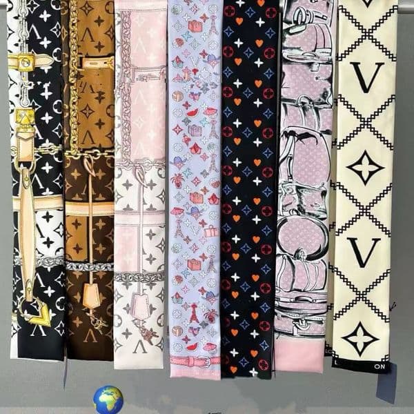18style Classic Twilly Headband Fashion Bag Scarfs Designer Scarf for Women Hair Thin Scarves Neck Tie 120-8cm