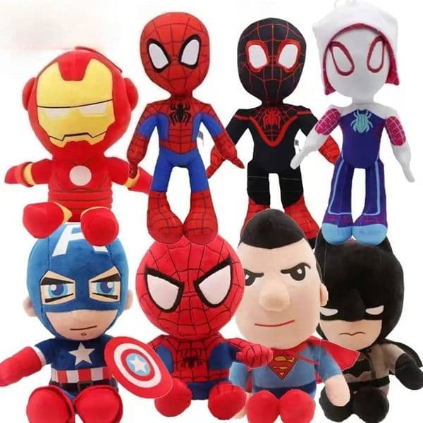 Marvel 2026 New 27-30Cm Man Spidermaned Plush Toys Movie Dolls Marvel Avengers Soft Stuffed Hero Captain America Iron Christmas Gifts Luxury Marvel Plush Toys