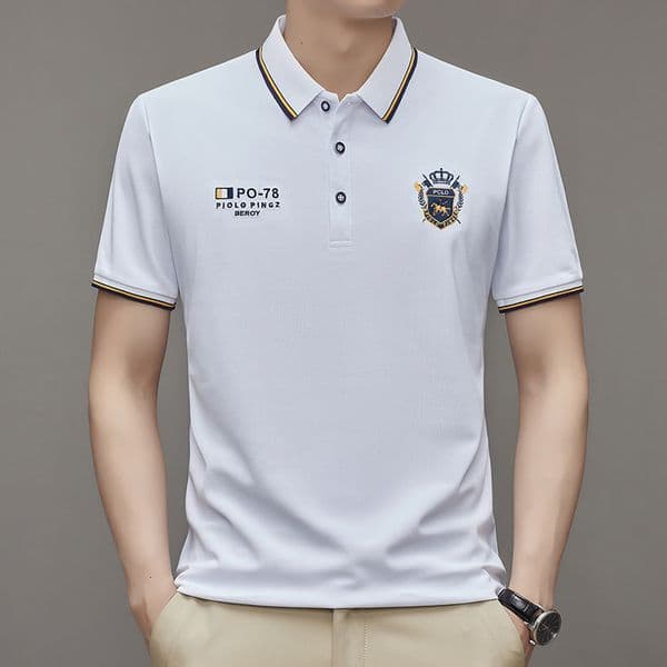 Luxury Brand Designer Clothes Wholesale Summer New Casual Comfortable Thin Fashion Mens Short Sleeve Fitness Sports Outdoor Polo Shirt