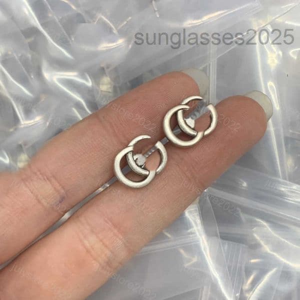 Women Mens Small Stud Earring Designer Jewelry Hoops 925 Silver Earrings for Men Ear Duble Letter Luxury Gold Studs Fashion Love Earrings G Bijoux with Box