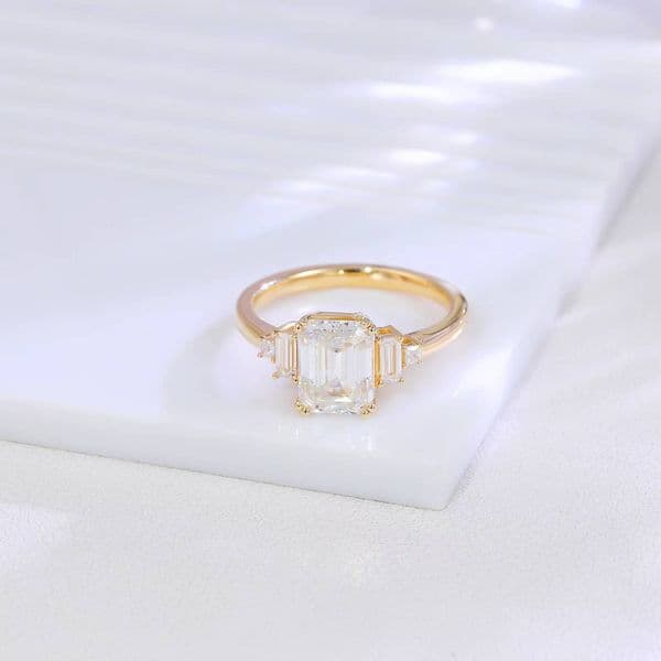 18K 14K 10K Solid Gold New Design DEF Moissanite Luxury Rings Handmade Fine Jewelry Ring Factory Wedding Rings for Women Men