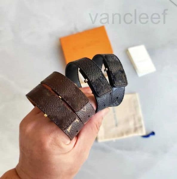 Designer Style - Mens Genuine Leather Punk Hip Hop Titanium Metal Cowhide Bracelet Gift Set - Does Not Fade - Comes with Exquisite Packaging