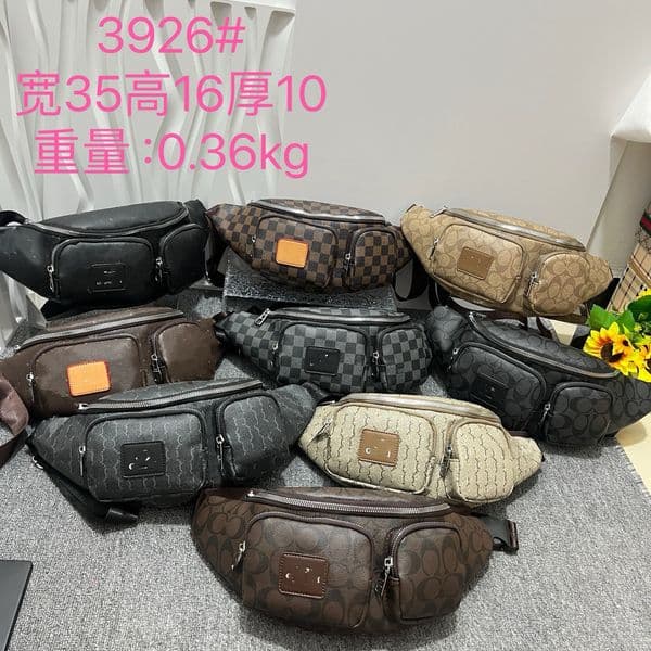 Designer Luxury 2026 New Style Casual Waist Bag Cycling Check Bag Trendy Men's Chest Bag Sports Storage Bag