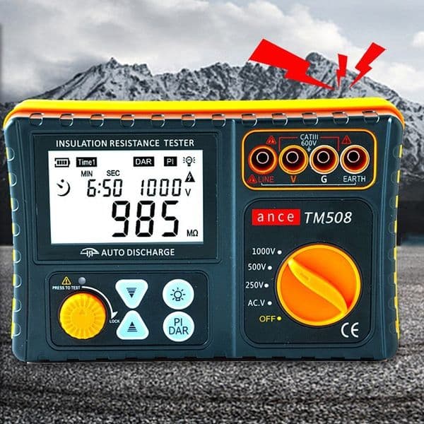 Digital Display Resistance Tester 250/500/1KV New Energy Charging Vehicle Leakage Insulation Detector tm508