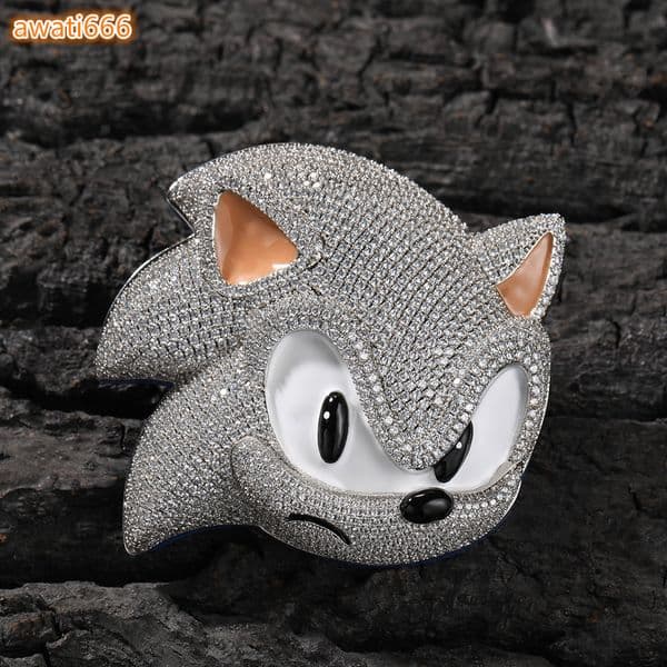 Fashion Hip Hop Jewelry Cute Cartoon Cat Design Full Bling Iced Out MoissaniteVVS Diamond S925 Pendant Necklace for Unisex