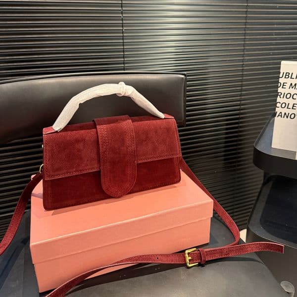 soft Lux Suede Brown Leather Handbag Casual Mens New Shopping bag class design bag crossbody bag leather chain wallet Classic handbag Designer Bag.