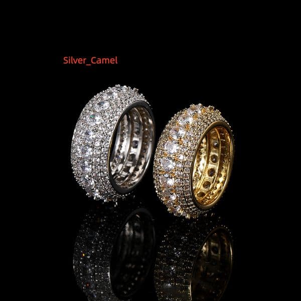 High Quality Fashionable Jewelry Ring Moissanite Diamond Paired With 925 Silver Engagement Wedding Couple Ring