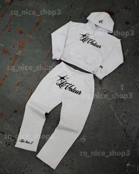 Top Mens Tracksuits Letter Print Retro Oversized Hoodie Sweatshirt Two Piece Set Women Men Hip Hop Casual Streetwear 67