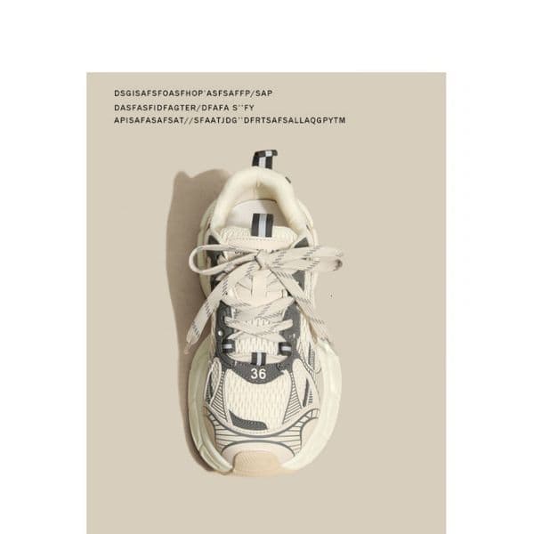 2026 new model Designer's new thick soled lightweight dad shoes, women's casual sports shoes, Instagram trendy versatile niche running shoes