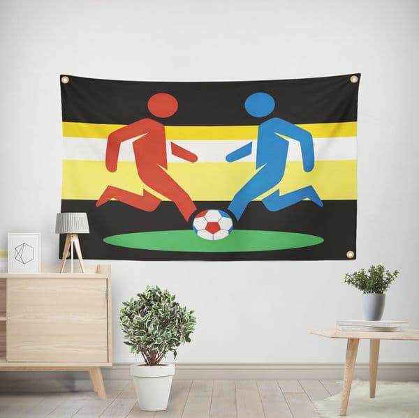 3x5ft Flag Vibrant Football Themed Flag Polyester Banner for Sports Fans Perfect for Game Day & Home Decor Home & Garden Flag Festive Gifts With Brass Grommets 0138