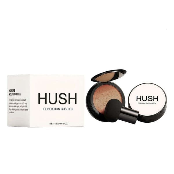 AMZ Deep Tone Brightening Breathable Cushion Foundation Natural Skin Flaw Correction Hydrating Nude Feel Long-lasting Makeup Base