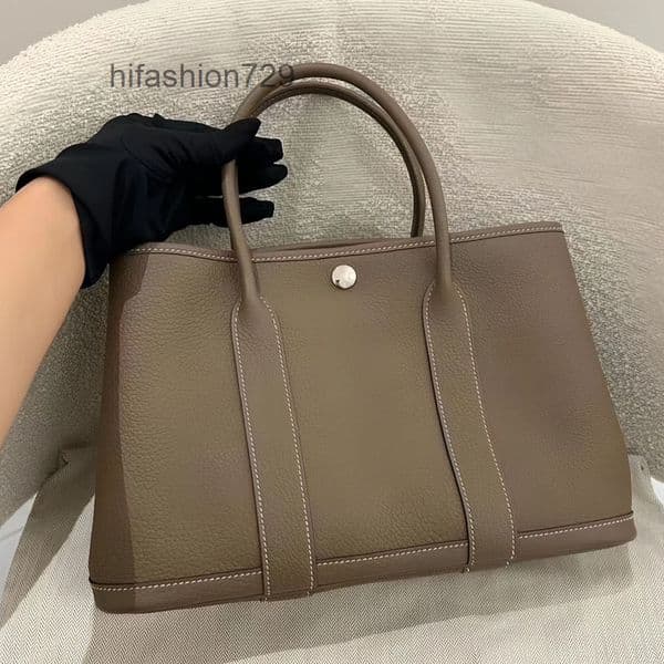 10a Top quality garden party bag designer bag luxury shoulder bag 23cm 30cm silver metal buckle canvas negonda calfskin neo handbag bags designer women bag IUES