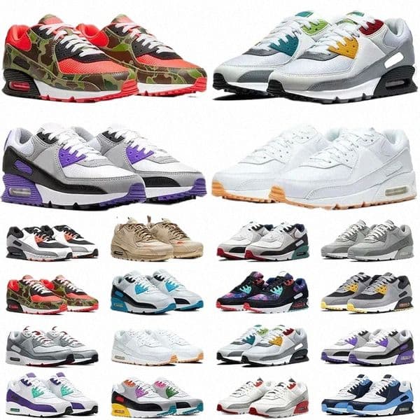 designer Sneaker 90 Casual Shoes for Men Women 90s Triple Black White Mountaineering Cargo Khaki Desert Mens Outdoor Trainers Sneakers I7Lx#