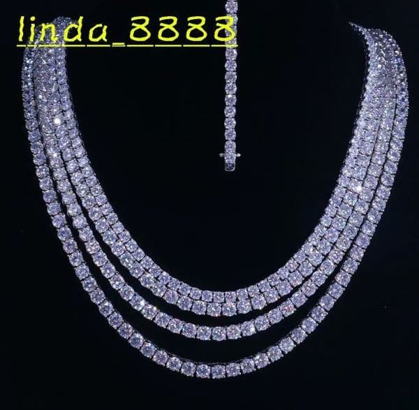 VVS1 Moissanite Miami Cuban Link Bracelet Solid VVS Moissanite 925 Sterling Silver Iced Hip Hop Unisex Engagement IGI Certified