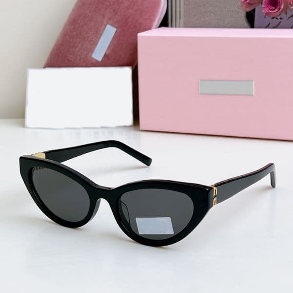 for women fashion mens sunglasses cat eye New small oval outdoor shades luxury designer glasses beach vacation with box AAAAA
