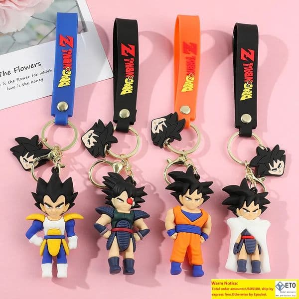 Hot Kids Anime Styles Character Jewelry Key Chains Backpack Car Fashion Key Ring Accessories Kids Gift 879 LL