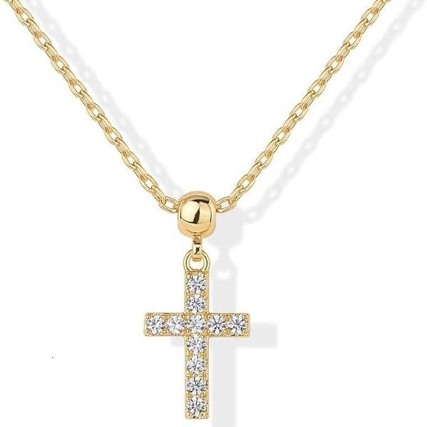 niche minimalist haoji cross pendant necklace for women
