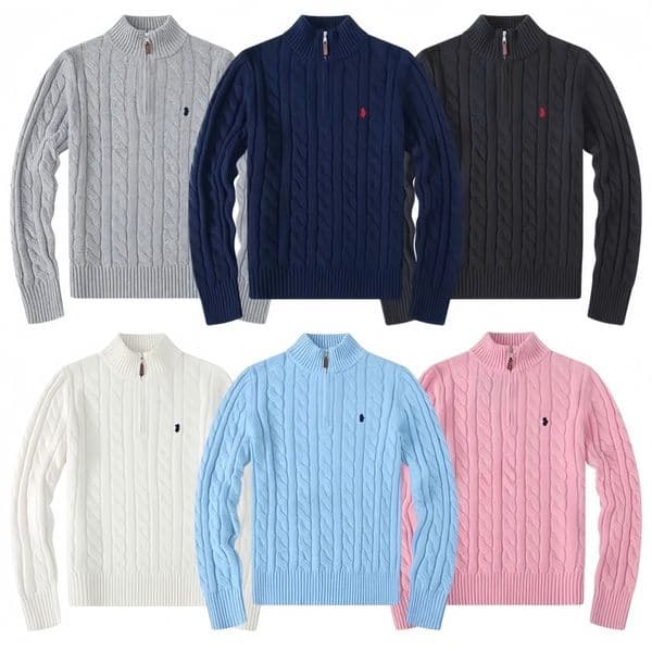 sweater designer mens quarter zip womens Embroidery High Quality Comfortable Casual Jumper top fashion Knitted Sweaters