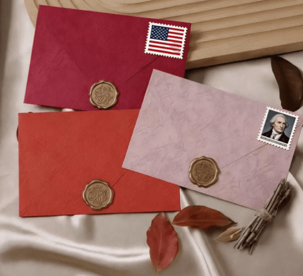 Wholesale wholesale 2017-2025 American Flag National Country Business Tags Mailing Transportation Envelope Postcard Expressu0026Aquarius BB