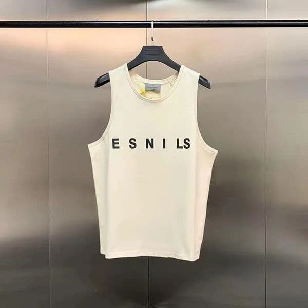 Luxury Designer essentials T-Shirts For Men Women Brand Summer Tank Letter Pattern Round-Neck Logo Vest T-shirt Casual Sports Loose Pure Cotton Sleeveless Vest 352