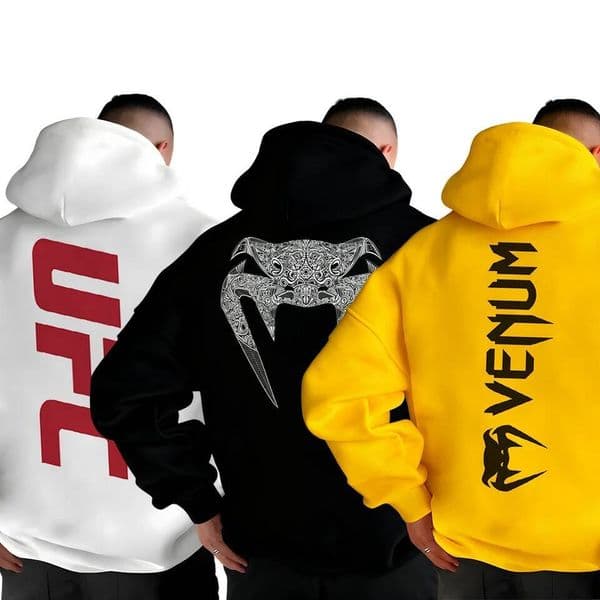Bestseller MMA 2026 Men Cotton Hoodie Fitness Training Sweatshirt Loose Fit Comfortable Sportswear for Daily Boxing Fighting Gym ddmytues