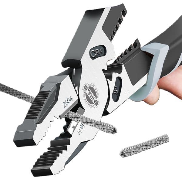 AIRAJ 9-Inch Linesman Pliers in CRV Steel for Twisting and Cutting Wires Clamping Screws