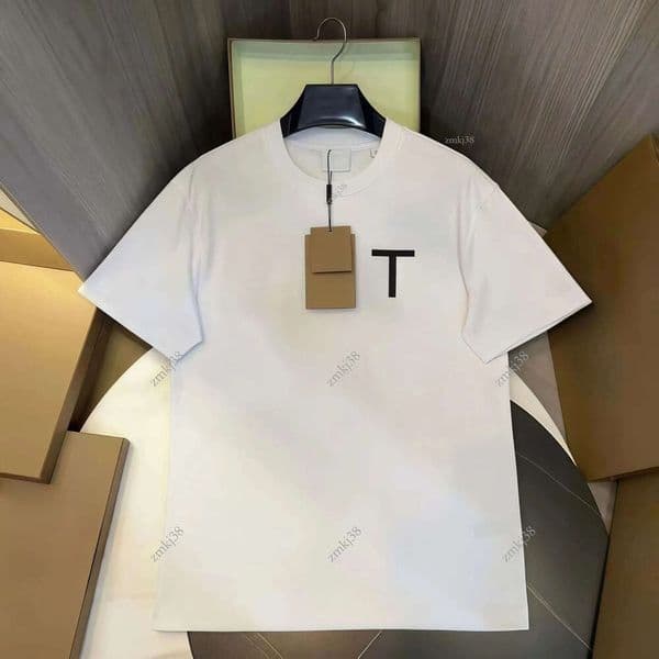 burberlys shirt Designer Casual Men's and Women's T-shirt Alphabet print short sleeve luxury hip hop clothing 99b