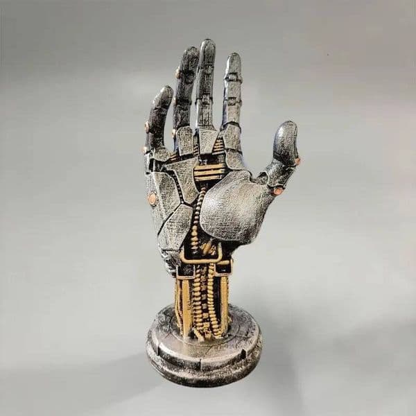 Bestseller Creative Cyberpunk Style Mechanical Hand Pendulum Handle Bracket Model Desktop Decoration Resin Crafts Decor Ornament ZE961 ddmytues