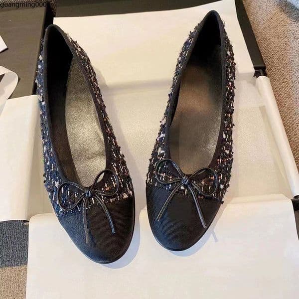 Paris designer leather Ballet Flats Ballet Shoes Women brands Quilted Slip on Ballerina Round Toe Ladies Dress Hand-woven Shoes US SIZE 34-42 g8