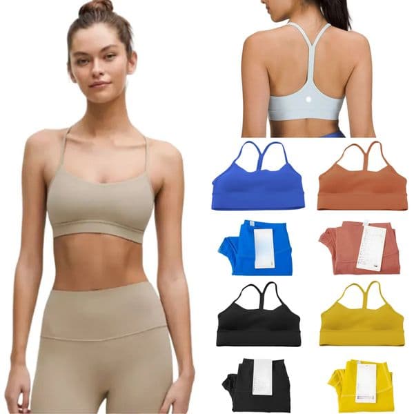 2 Pieces Women Yoga Set Gym Top Y-shaped Bra Fitness High Waist Push Up Align Leggings Workout Set Running Sports Clothes Tracksuits Sportswear 2024