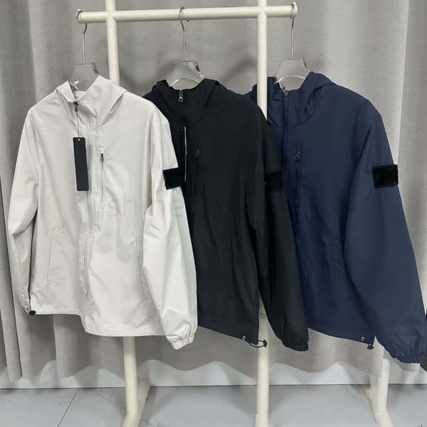 stone Jacket Designer Fashion topstoney Zipper Hoodie Trend Simple Winter Warm Windproof Windbreaker Casual Outerwear Outdoor Coat Pull Stone Sweatshirt bd8