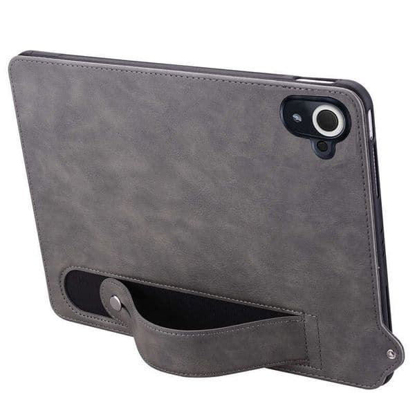 Suitable for Redmi K Pad 8.8-inch protective case with crazy horse pattern wrist strap stand, anti-drop tablet case, solid color shell