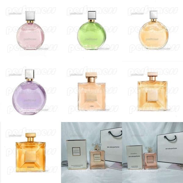 2025 20 types top-level of Designer Brand Women Perfume Eau Tender 100ml Chance Lady Spray Good Smell Long Time Oriental ral Fragrance Fast Ship
