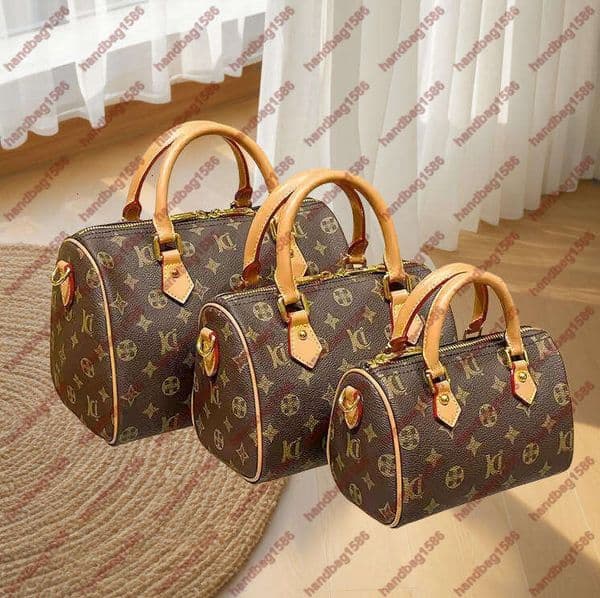 High quality must have designer handbag Speedyss 16-30 bag Womens crossbody shoulder bag mirror quality Luxury Pillow bag leather bag travel tote wallet 02