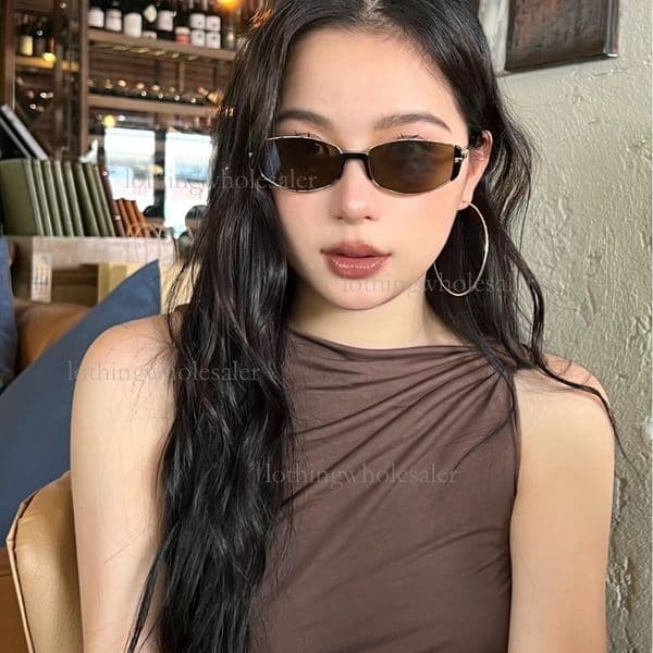 2026 Designer Trendy Outdoor Sports Cycling Glasses Luxury Brand Hip Hop Fashion Retro Anti Glare Metal Sunglasses Street Photography Sunglasses