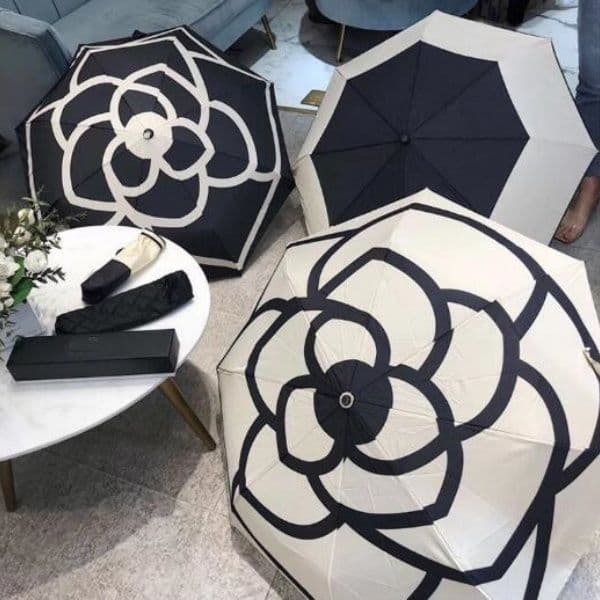 Elegant Designer Umbrella Patchwork Sun Rain Women Parasols Girl Folding Umbrellas