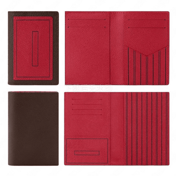 Unisex Fashion Casual Designer Luxury Passport Cover Card Holder Wallet Coin Purse Key Pouch Business Card Holder TOP Mirror Quality M25918 M25835 Pouch Purse