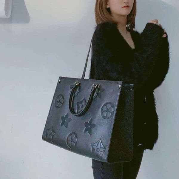 Designer Bag Onthe Go Embossed Flower Large Capacity GM MM Tote Bag Fashion Sac Femme Shoulder Bags Women Handbag Handle Lady Totes Bag Luxury Female Backpack