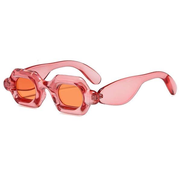 Designer sunglasses New European and American fashion Y2K hot girl hip-hop style sunglasses, bubble trendy candy-colored square glasses