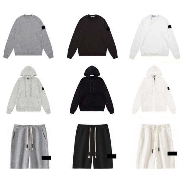 Stones Jacket Islands Cargo Jumper Hoodie Jacket Casual Pullover Sweatshirt Cotton T-Shirt Shorts Set For Men Women