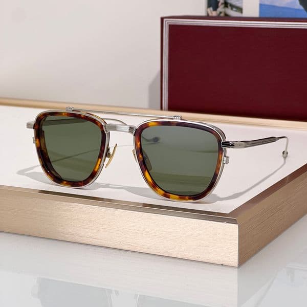 Sunglasses For Men Women Fashion AYRTON SENNA Designer Stylish High Street Catwalk Style Anti Ultraviolet UV400 Metal Oval Full Frame Glasses With Box
