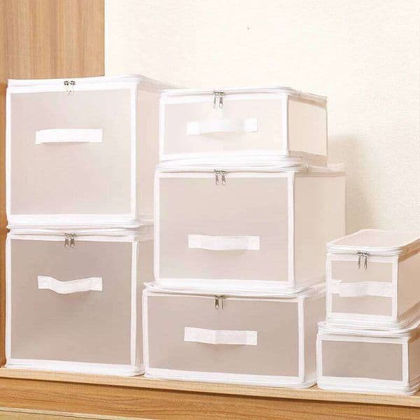 Folding Large Capacity Clothes Storage Bag Quilt Blanket Wardrobe Organizer Waterproof Dust Pouch Household Bedroom Accessories 26H0226