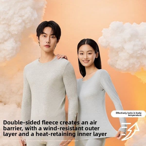 Class A Baby Cotton Thermal Underwear Men, 100% Pure Cotton, 10A Antibacterial Autumn Top and Pants Set for Men FTS32091