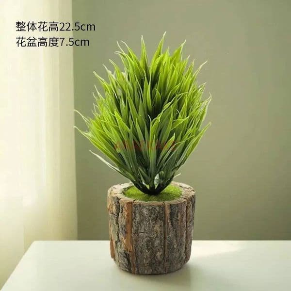Bestseller Simulated plants, bonsai, fake flowers, wooden flowerpot decorations, placement of simulated ornaments ddmytues