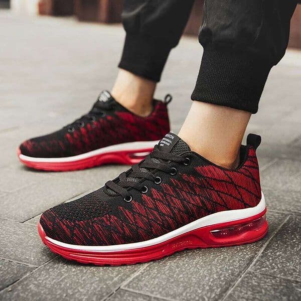 Men Running Sneakers Fashion Air Cushion Trainers Breathable Unisex Walking Shoes Male Gym Athletic Sport Women Footwear