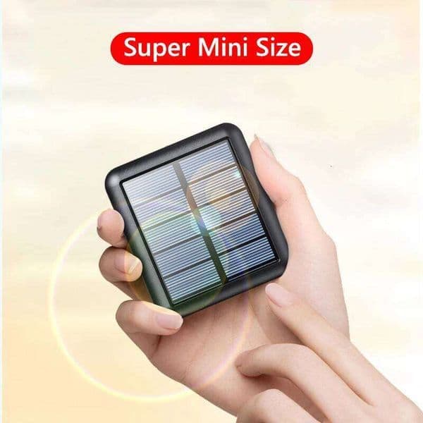 20000mah Power Bank Built-in Cables Portable Solar Charger External Battery for iPhone 16 Mini Powerbank H260227