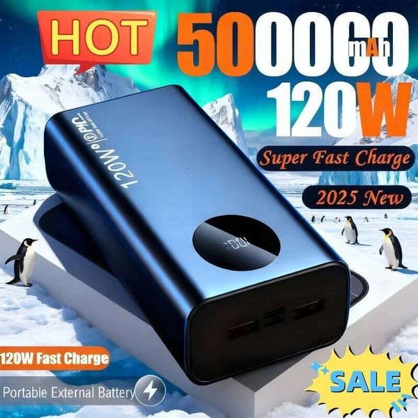 200000mAh Power Bank 120W Ultra Fast Charging High-Capacity Portable Battery Charger Moblie Powerbank For IPhone H260227