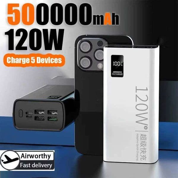 2026 200000mAh Power Bank External Battery 120W Fast Charging Portable Charger For iPhone Redmi Poco Powerbank H260227
