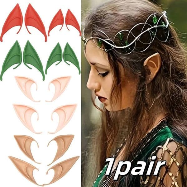 Bestseller 1pcs Elf Latex Pointy Ears Costumes Hook Christmas Halloween Party Masquerade Decor Women Men Vampire Clothing Accessories ddmytues